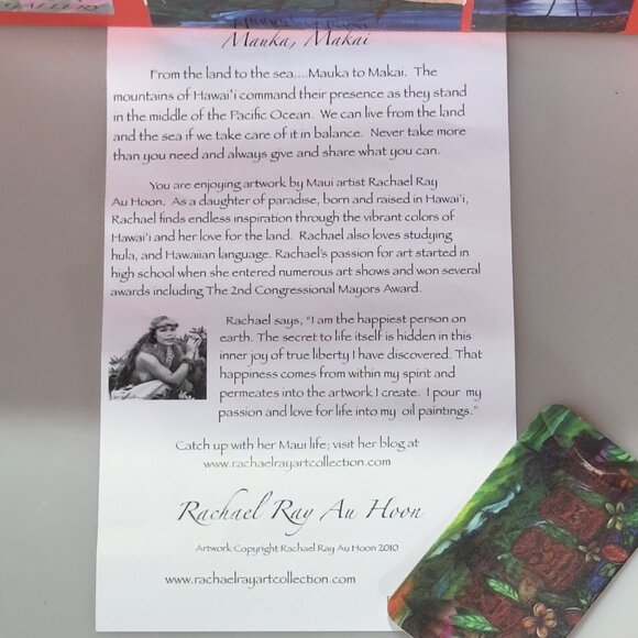 Rachael Ray Redbubble Ceramic Mug Set 2 Pcs Mauka Makai Design Hawaii Art By Ui - Picture 12 of 14